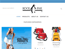 Tablet Screenshot of koolpak.com